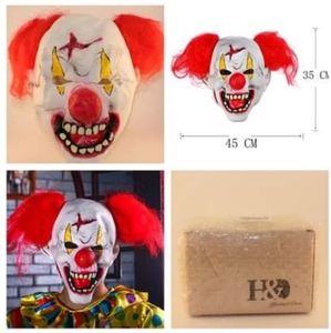 Scary Clown Mask Joker Scar Star Halloween